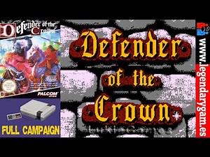 ⚔️ Defender of the Crown - NES - (1990) - Cinemaware - Complete Let’s Play - All Minigames