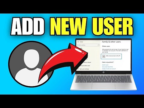 How To Add New User on HP Laptop on Windows 11