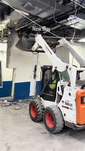 Machines vs. Manual Labor in Interior Demo saves money and time. #demolition #construction #howto