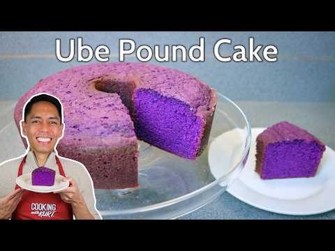 Ube Pound Cake: Rich & Moist with a Smooth, Soft Crumb | Cooking with Kurt