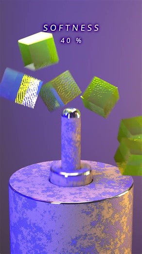0% to 100% cubes VS piston machine ! houdini softbody simulation test