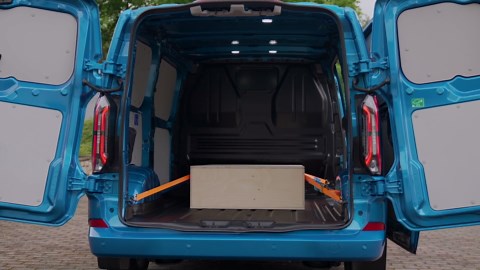 2024 Ford Pro E-Transit Custom Limited Interior Design in Aqua Blue