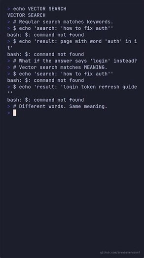 Your search is broken. It matches words, not meaning. #AI #VectorSearch