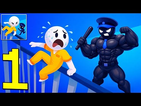 Prison Escape 3D - Jailbreak - Gameplay Walkthrough Part 1 - Fighting, Running Escape(Android,iOS)