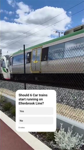 6 Car B Series departing Ellenbrook Station. #trainspotting #transperth
