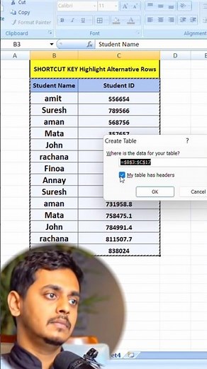 How to Instantly Highlight Every Other Row in Excel 🔥#excel #office #spreadsheet