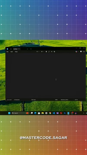 Sagar . Code -- Cyber security 🚀 on Instagram: "Java ka first program Notepad me kaise likhte hain? 🧑‍💻 Step 1️⃣ Notepad open karo Step 2️⃣ Java code likho Step 3️⃣ File save karo .java extension ke saath Step 4️⃣ Compile & run karo ✔️ Bas itna hi simple hai Java ki shuruaat 🚀 Agar beginner ho to ye post save kar lo 📌 Koi step confuse kare to comment me pooch lo 👇" • Save for revision 📚 • Comment for doubts 💬 • Follow for daily Java content 🔔 By : @mastercode.sagar #java #javabeginner #