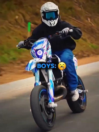 Stunts are only for real men 💀 #dirtbike #stunt #edit #trollface #shorts