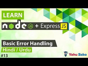 ExpessJS Basic Error Handling Tutorial in Hindi / Urdu