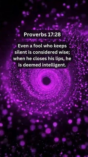 Jesus Saves | Proverbs 17:28 Daily Bible Verse