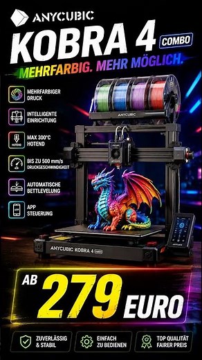 Multicolor printing for under 300 Euros – Does it really work? #anycubic #3dprinting