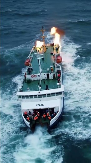 Massive Ferry Explosion Caught on Camera #disaster