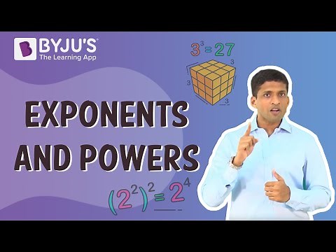 Exponents and Powers | Learn from BYJU'S