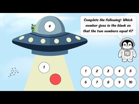 First Grade Math Quiz Addition 1 to 10 - Complete the Following ? Safe Place