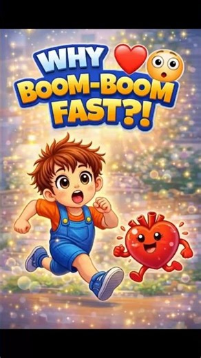 WHY BOOM-BOOM FAST?! 💪🏃😳 (Kids Science) #kidslearning #shortsforkids #kidsscience