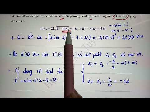 Toán Lớp 9. Giải Vi-et chứa trị tuyệt đối - Viet nâng cao |Luyện thi tuyển sinh vào 10