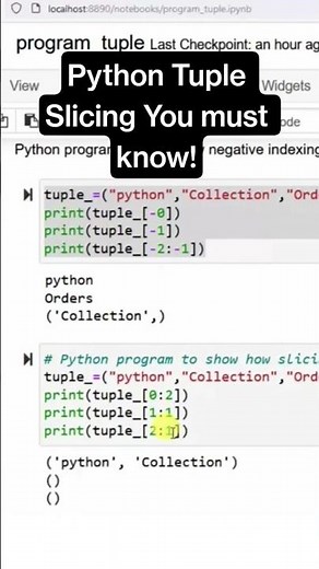 Unlock the Power of Tuple Slicing in Python Coding! #python #ai