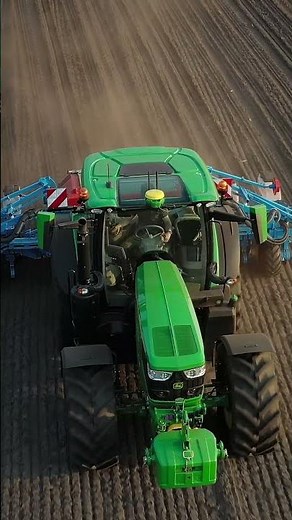 Planting the seeds of tomorrow with our trusty 6R tractor. Here's to a fruitful season ahead! 🌱