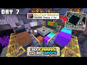 30 Farms in 30 Days - Day 7 | Minecraft 1.21 Concrete Powder Farm