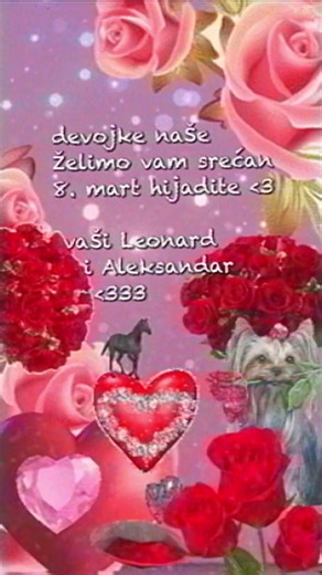od Leonarda i Aleksandra za naše devojke iz lebana želimo srećan 8. mart ❤️ #custom #balkan
