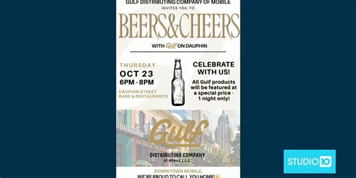 Community Invited to Celebrate Gulf Distributing’s Move to Downtown Mobile  with  “Beers & Cheers on Dauphin Street”