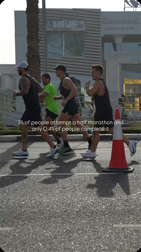 Michael Logue- ATHL3TE 🇦🇪🇬🇧 on Instagram: "3% of people attempt a half marathon but only 0.4% finish one! So this weekend when you do the half marathon, irrespective of time, be proud of yourself standing on that start line!"