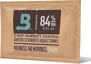 Boveda 84% Two-Way Humidity Control Pack for Seasoning – Season Wood Containers – Size 60 – Single – Individually Wrapped Seasoning Packet
