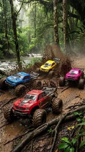 Monster RC Cars Racing in Muddy Forest | Epic RC Off-Road Battle
