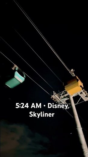 Skyliner Before Sunrise at Disney World 🌙✨ (Rare Early Morning View)