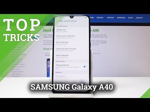 SAMSUNG Galaxy A40 TOP TRICKS / BEST TIPS