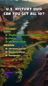 📜 US History Quizz — Can You Pass This Test?