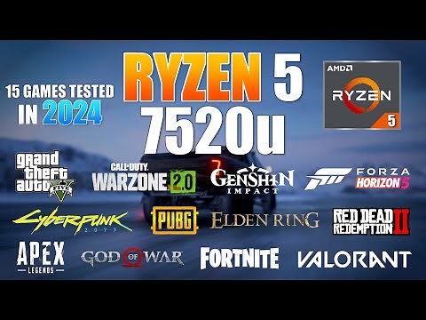 Ryzen 5 7520U Gaming Test in 2024 - is it enough for gaming?
