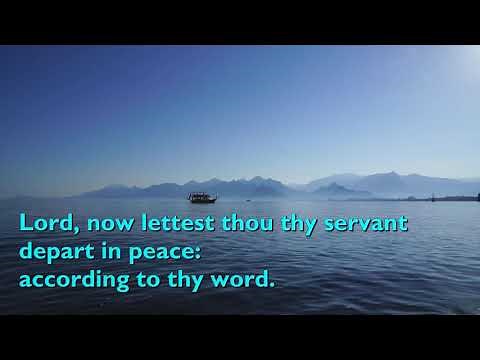Lord, Now Lettest (Nunc Dimittis) Geoffrey Burgon [with lyrics for congregations]