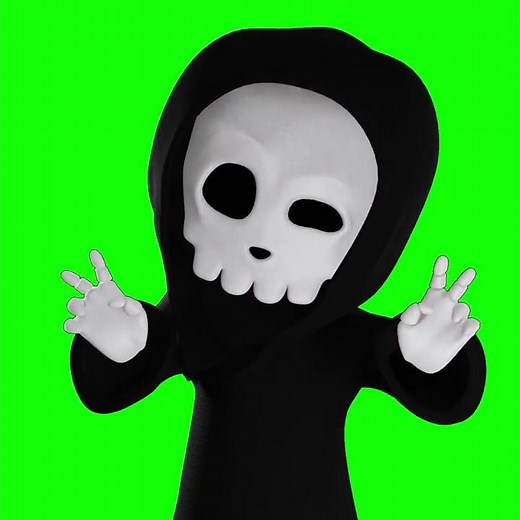 Grim Reaper-Chan Green Screen Meme