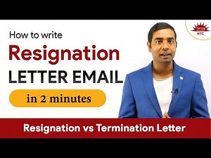 How to write Resignation letter by Neeraj Sir | Learn Resignation vs Termination letter