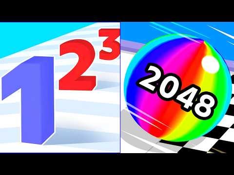 Ball Run 2048 Vs Number Master - All Levels Gameplay Android, iOS G8B2Q8G9H3E7