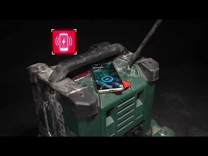 Construction site radio with rich sound by Metabo