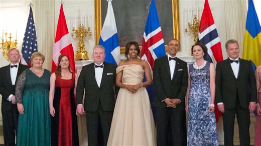 What American presidents served at US state dinners