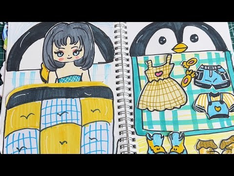 Paper DIY✨Gugugaga Theme bedroom ….. Paper doll Making Tutorial