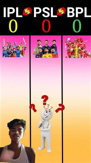 IPL VS PSL VS BPL #comparison #shortsfeed #cricket #facts