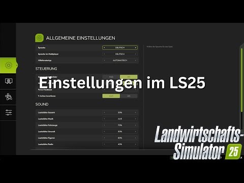Settings in LS25