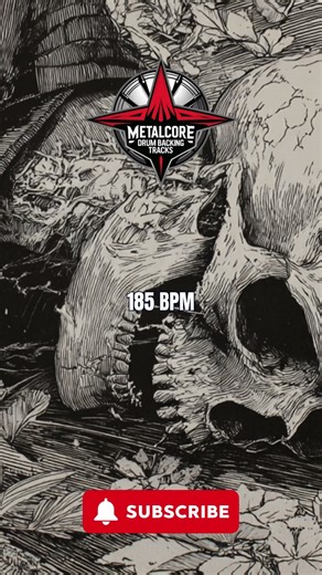 185 BPM Metalcore Drum Track – Fast and Intense