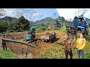 excavators and cars continues the girl's billion-dollar project