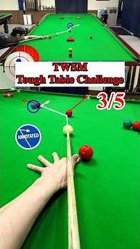 TWSM Tough Table Challenge [Part 3/5] | Snooker Practice POV with Shot Annotations