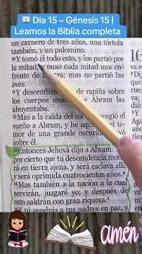 📖 Día 15 – Génesis 15 | Leamos la Biblia completa #palabradedios #leamoslabibliacompleta #biblia