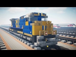 Minecraft CSX SD70MAC Diesel Locomotive Tutorial