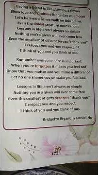 8th Std English Lessons In Life Poem.