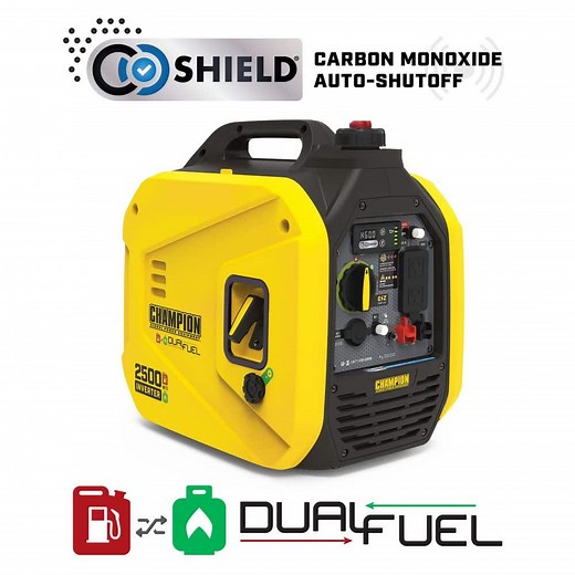 Reviews for Champion Power Equipment 2500/1850-Watt Recoil Start Dual Fuel Gasoline and Propane Inverter Generator w/ Quiet Technology, Free 3-Year Warranty | Pg 1 - The Home Depot