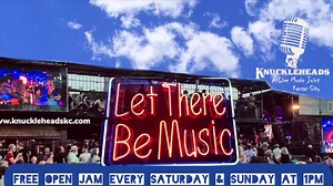 220 reactions · 23 shares | Knuckleheads Kansas City, a live music joint, is proud to present the best in live music all week during the NFL Draft experience. Multiple stages, indoor and outdoor options and a variety of music styles are all part of the fun. We have a free open jam every Saturday and Sunday afternoon! Come join in the fun and bring some friends. www.knuckleheadskc.com | Knuckleheads Kansas City | Facebook