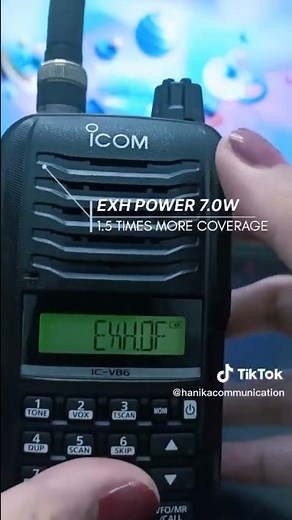 ICOM IC-V86 1.5 times* more coverage.#icom #jepang #japan #VHF #walkietalkie #analog #ht #original